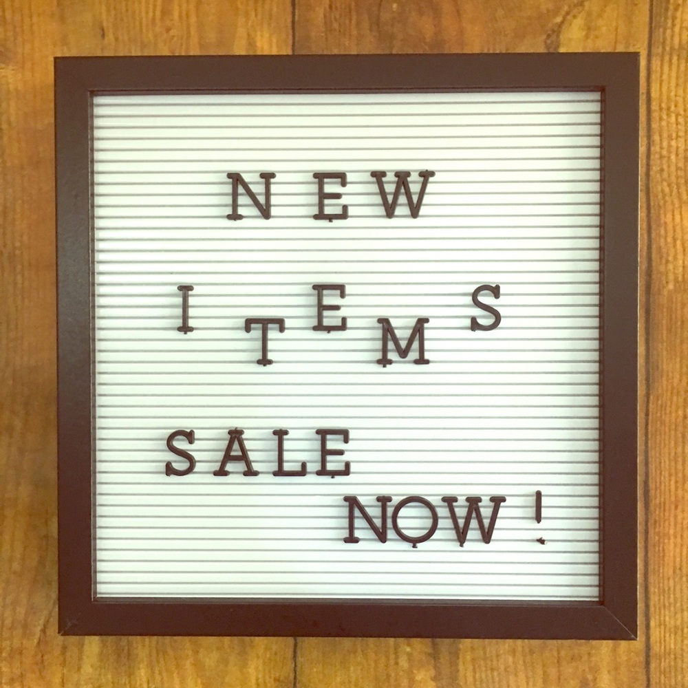 NEW ITEMS!